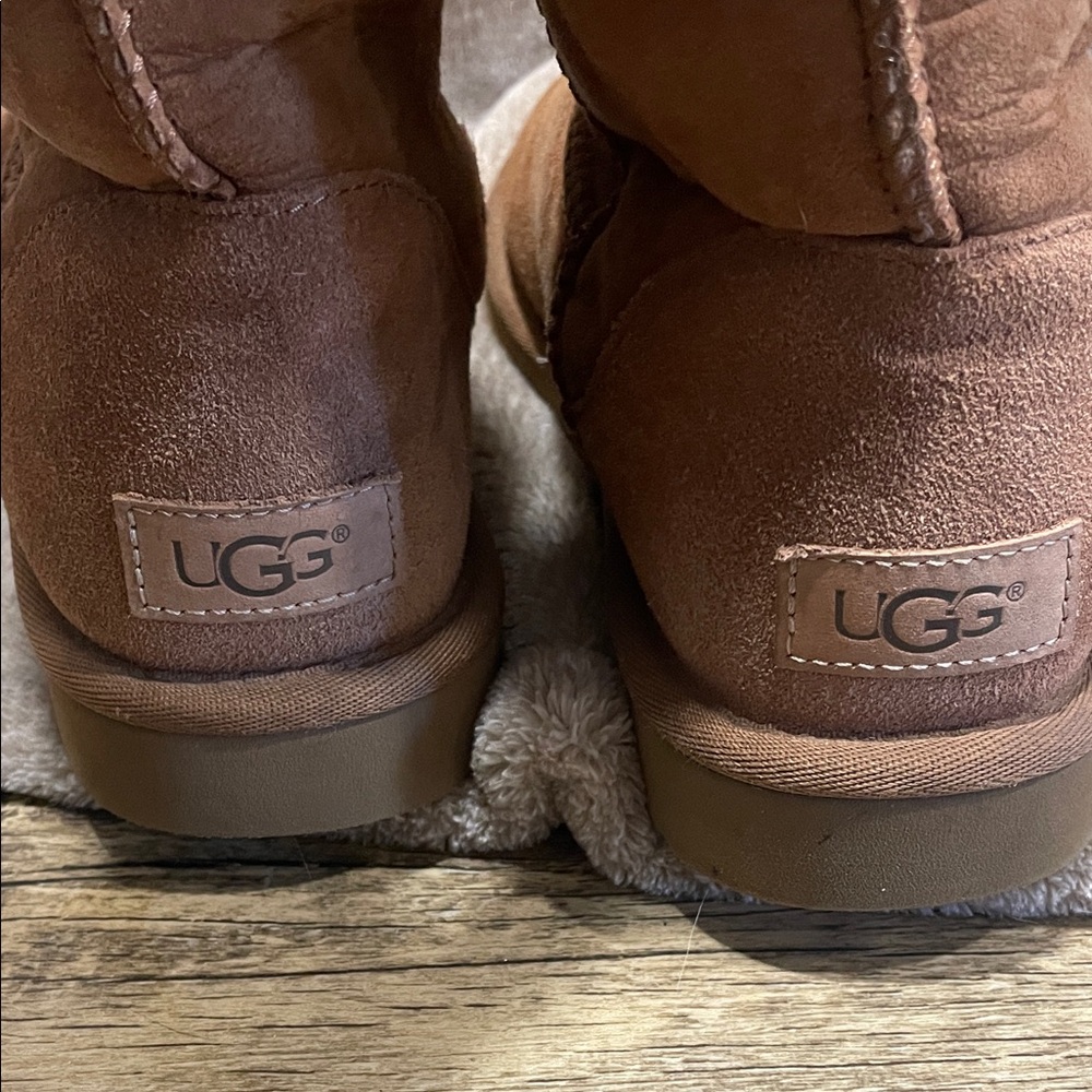 UGG Tan Suede Women's Winter Boots - Picture 2 of 4